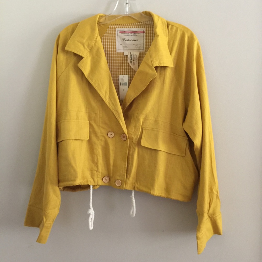 NEW Anthropologie Lucille Cropped Anorak - Picture 2 of 7